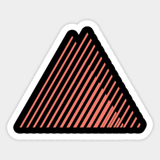 line triangles Sticker